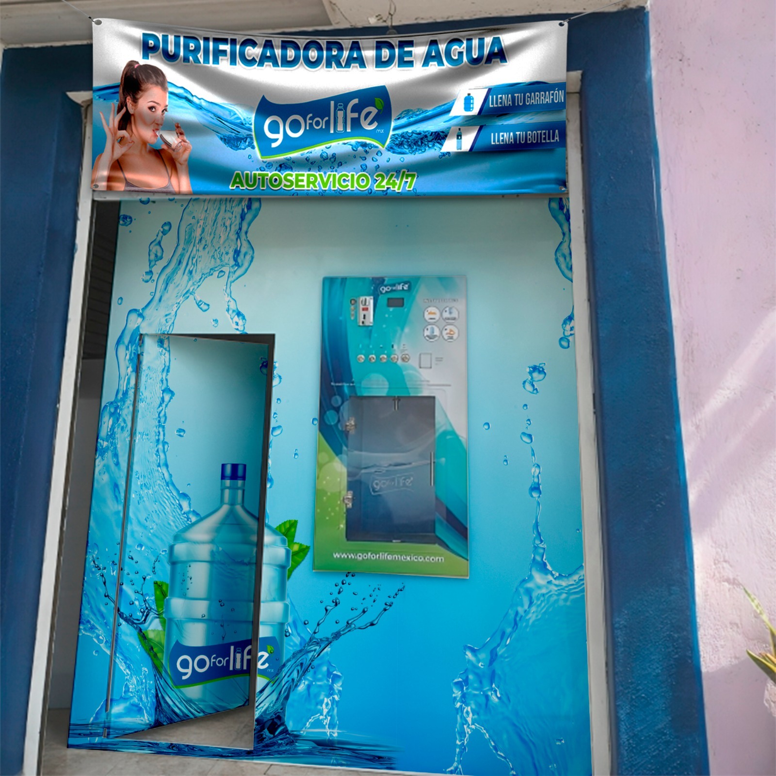 Máquina dispensadora en centro comercial